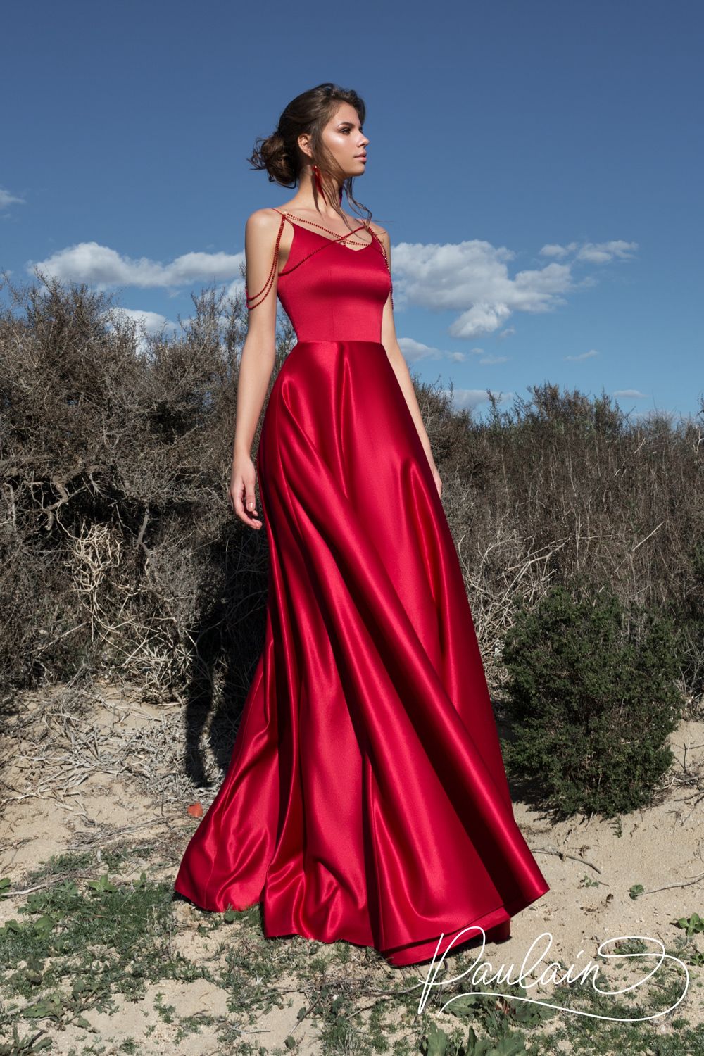 Красное Шелковое Платье