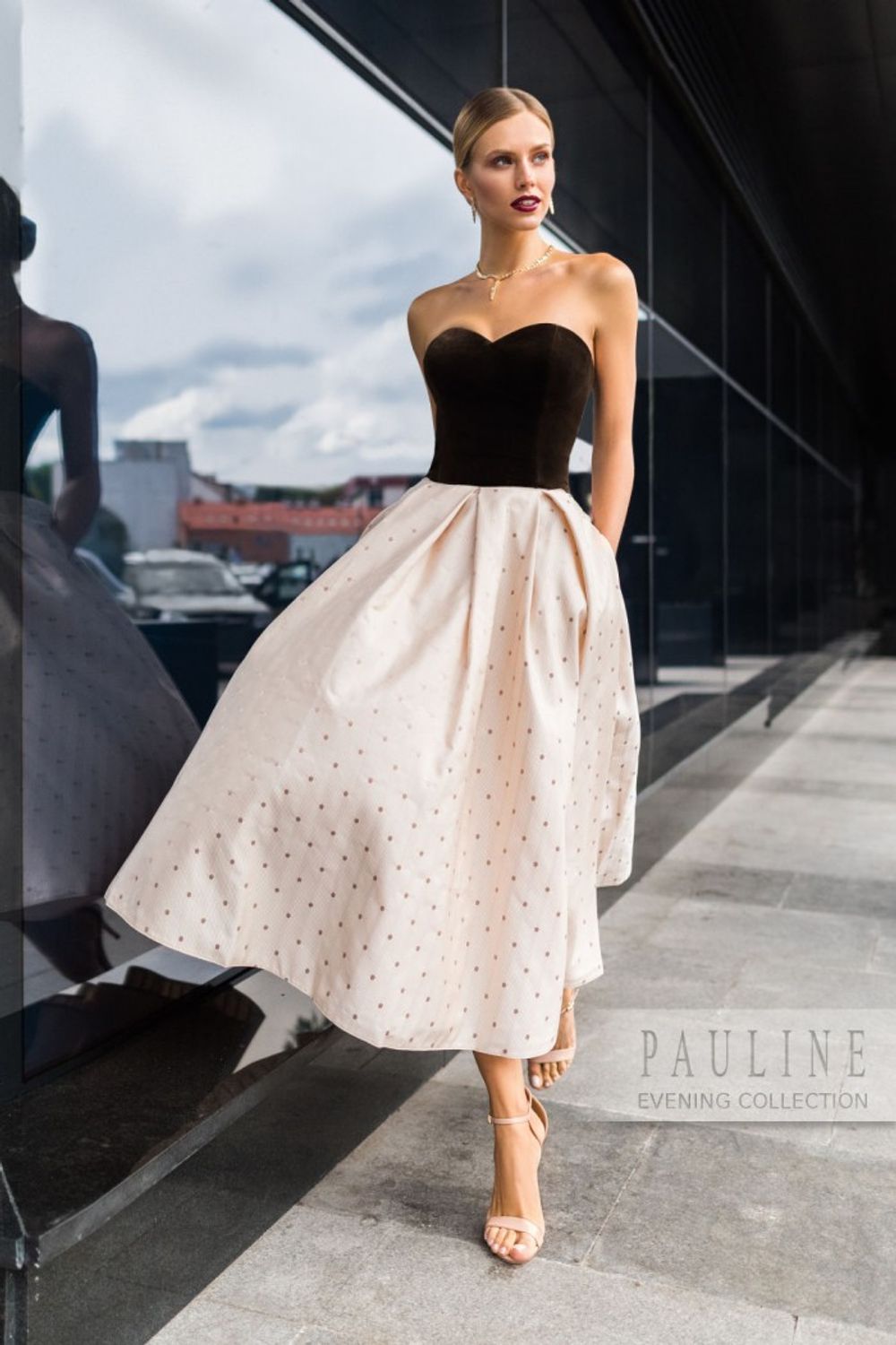 Вечернее платье от бренда PAULAIN 'Графика/Викки'