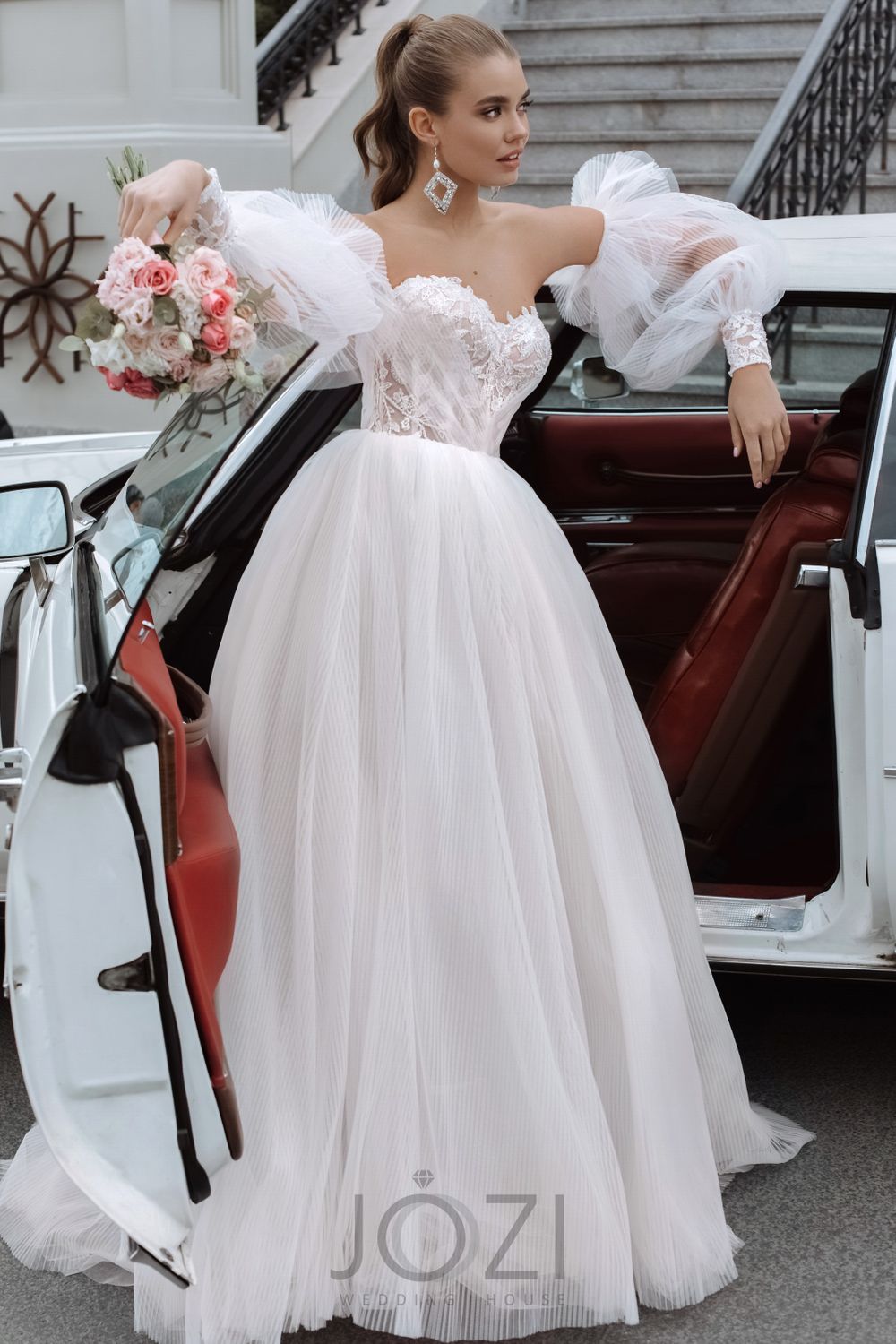 Свадебное платье от бренда Jozi 'Аурелия' в стиле - С рукавами