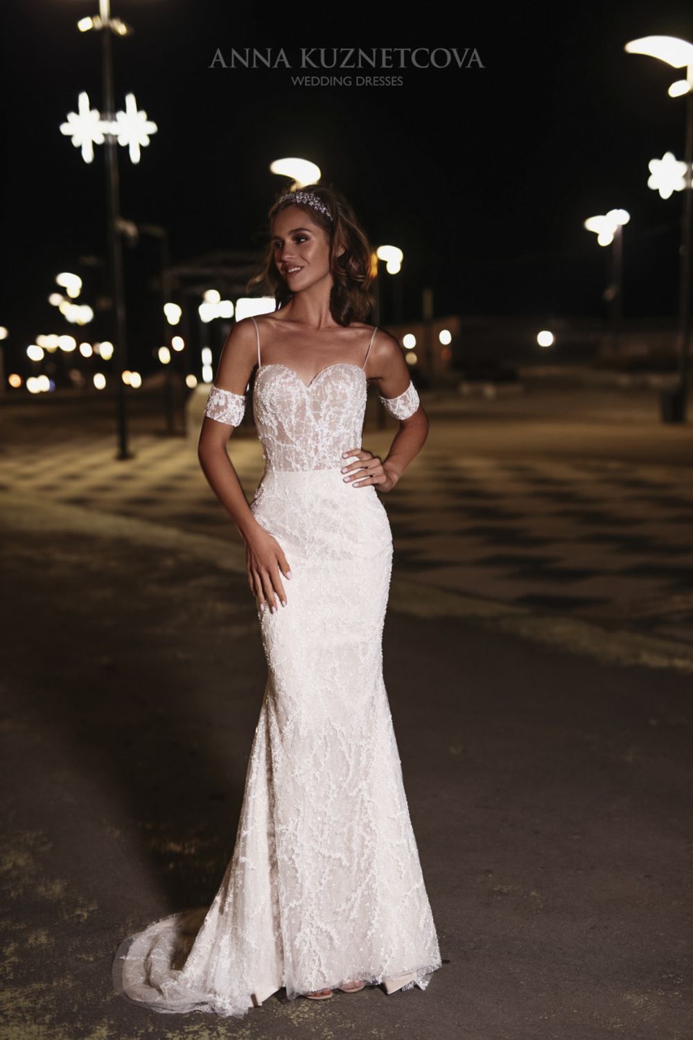 Свадебное платье от бренда Anna Kuznetcova 'Абу Даби' кружевное